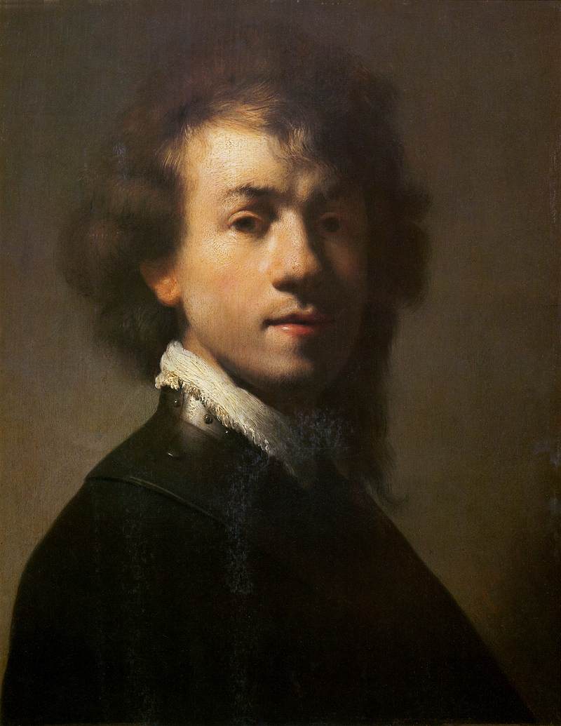 Rembrandt Youthful Self-Portrait